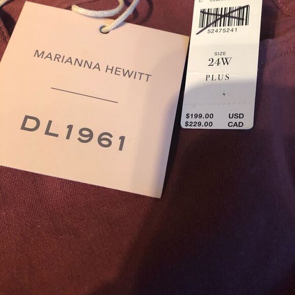 NWT DL1961 cropped pants size 24W Plus - Picture 8 of 8